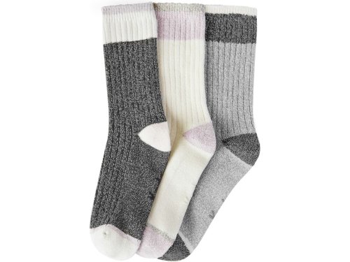 Keds 3 Pk Crew Boot Socks Women's Socks Grey | AU-89869
