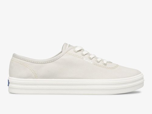 Keds Breezie Canvas Women's Lace Up Shoes Grey | AU-56464