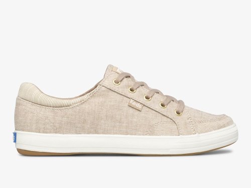 Keds Center II Chambray Women's Lace Up Shoes Beige | AU-47883