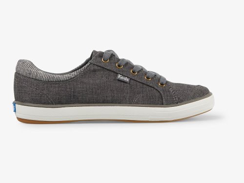 Keds Center II Cotton Slub Women's Lace Up Shoes Grey | AU-65285