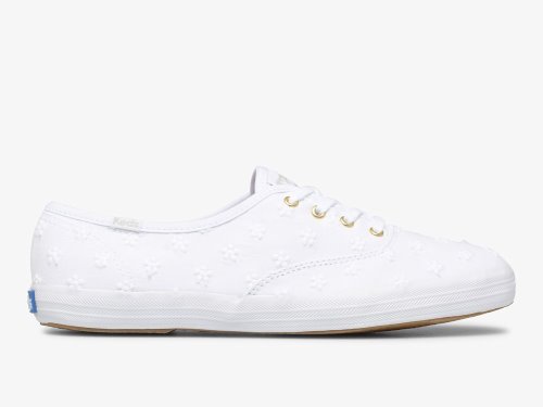 Keds Champion Daisy Eyelet Women's Lace Up Shoes White | AU-76551