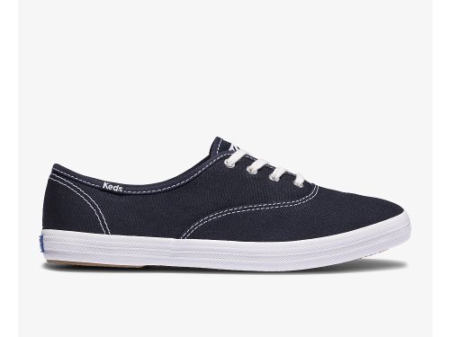 Keds Champion Feat. Organic Cotton Women's Lace Up Shoes Deep Navy | AU-97712