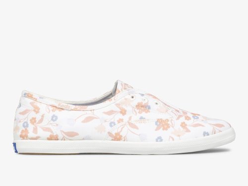 Keds Chillax Femme Floral Twill Women's Lace Up Shoes White Multicolor | AU-52618