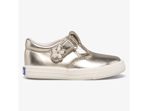 Keds Daphne Girls' Slip On Sneakers Gold | AU-53893