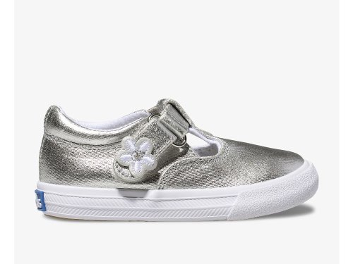 Keds Daphne Girls' Slip On Sneakers Silver | AU-13168