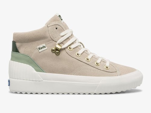 Keds Demi Mid TRX Suede Women's Lace Up Shoes Beige | AU-28563