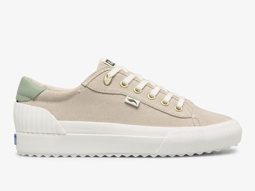 Keds Demi TRX Suede Women's Lace Up Shoes Beige | AU-04864