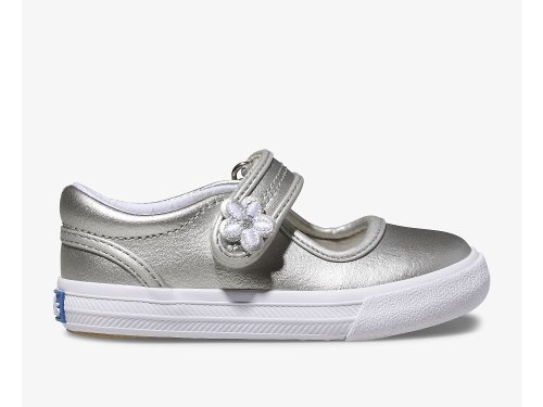 Keds Ella Mary Jane Girls' Mary Jane Shoes Silver | AU-88420