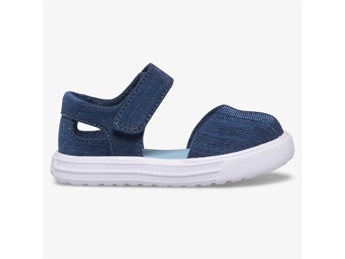 Keds Finlee Flex Sandal Girls' Sandals Navy | AU-14679