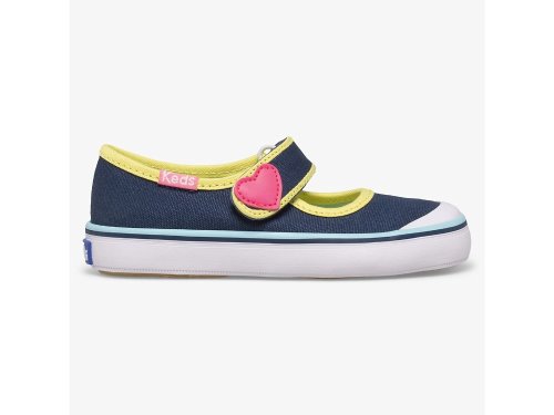 Keds Harper Girls' Mary Jane Shoes Navy / Multicolor | AU-73570