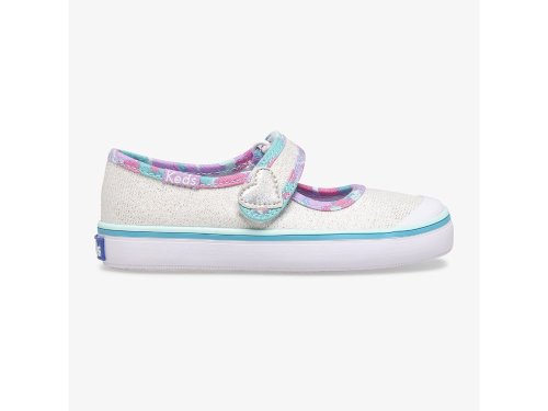 Keds Harper Girls' Mary Jane Shoes White / Multicolor | AU-41255