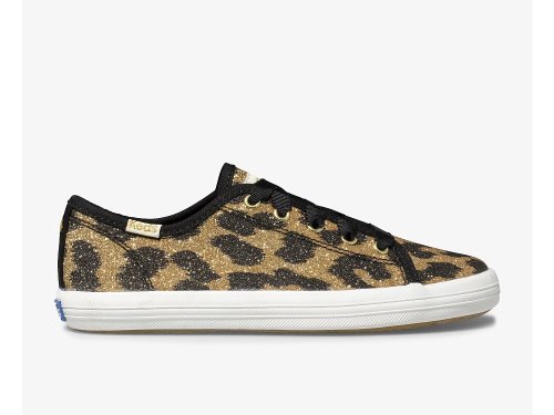 Keds Kate Spade New York Kickstart Glitter Leopard Girls' Sneakers Leopard | AU-02102