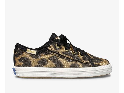 Keds Kate Spade New York Kickstart Jr. Glitter Leopard Girls' Sneakers Leopard | AU-16300