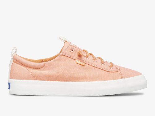 Keds Kickback Canvas Women's Lace Up Shoes Coral | AU-21560