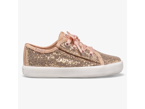 Keds Kickstart Jr Celebrations Girls' Sneakers Rose Gold | AU-97425