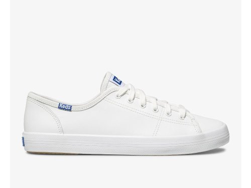 Keds Kickstart Leather Women's Tennis Shoes White / Blue | AU-67042
