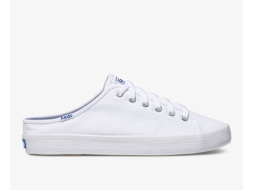 Keds Kickstart Mule Canvas Women's Tennis Shoes White | AU-33698