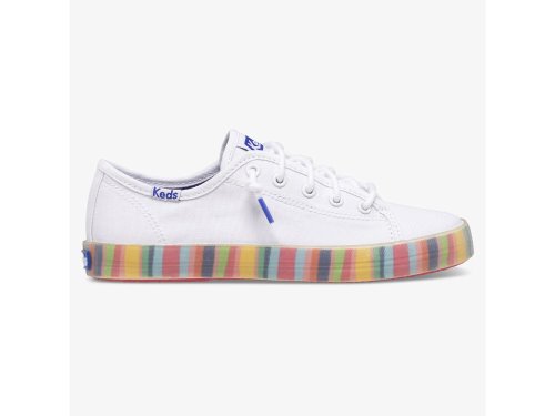 Keds Kickstart Seasonal Girls' Sneakers White / Multicolor | AU-14569