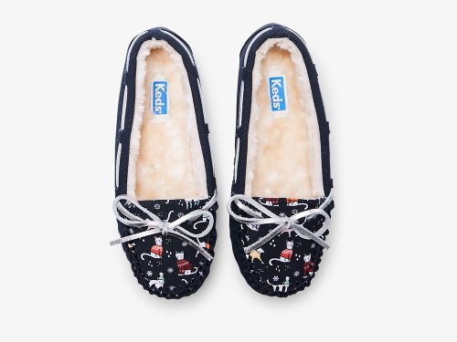 Keds Moccasin Slipper Women's Slippers Navy Multicolor | AU-15453