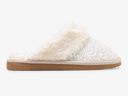 Keds Mule Slipper Glitter Women's Slippers White | AU-29826