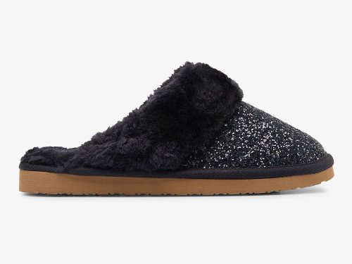 Keds Mule Slipper Glitter Women's Slippers Black | AU-59629