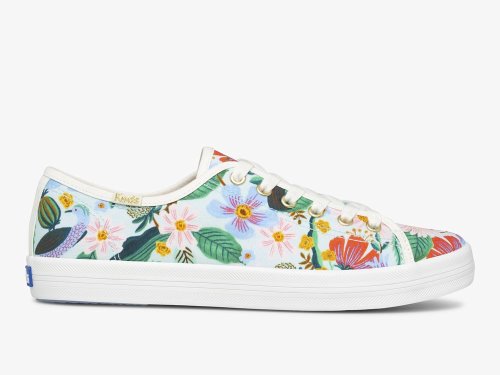 Keds Rifle Paper Co. Kickstart Dovecote Women's Lace Up Shoes Mint | AU-49356