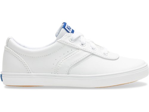 Keds Riley Girls' Leather Sneakers White | AU-78959