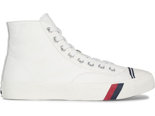 Keds Royal Hi Leather Men's Sneakers White | AU-89198