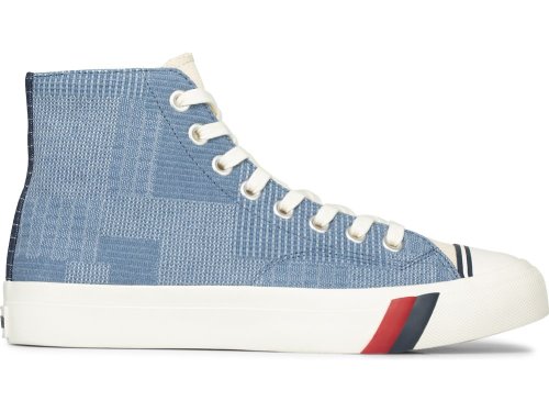 Keds Royal Hi Patchwork Men's Sneakers Blue Camo | AU-21663
