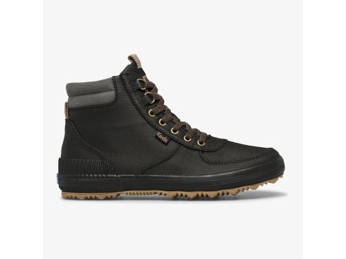 Keds Scout Boot III Water Resistant Twill Women's Boots Black | AU-97348