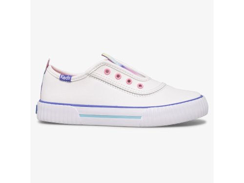 Keds Topkick Slip On Washable Leather Girls' Slip On Sneakers White | AU-83725