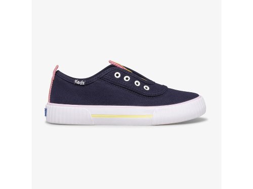 Keds Topkick Washable Slip-On Girls' Slip On Sneakers Navy / Multicolor | AU-32710