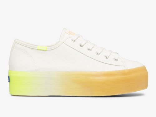 Keds Triple Up Ombre Foxing Women's Tennis Shoes White Multicolor | AU-61605
